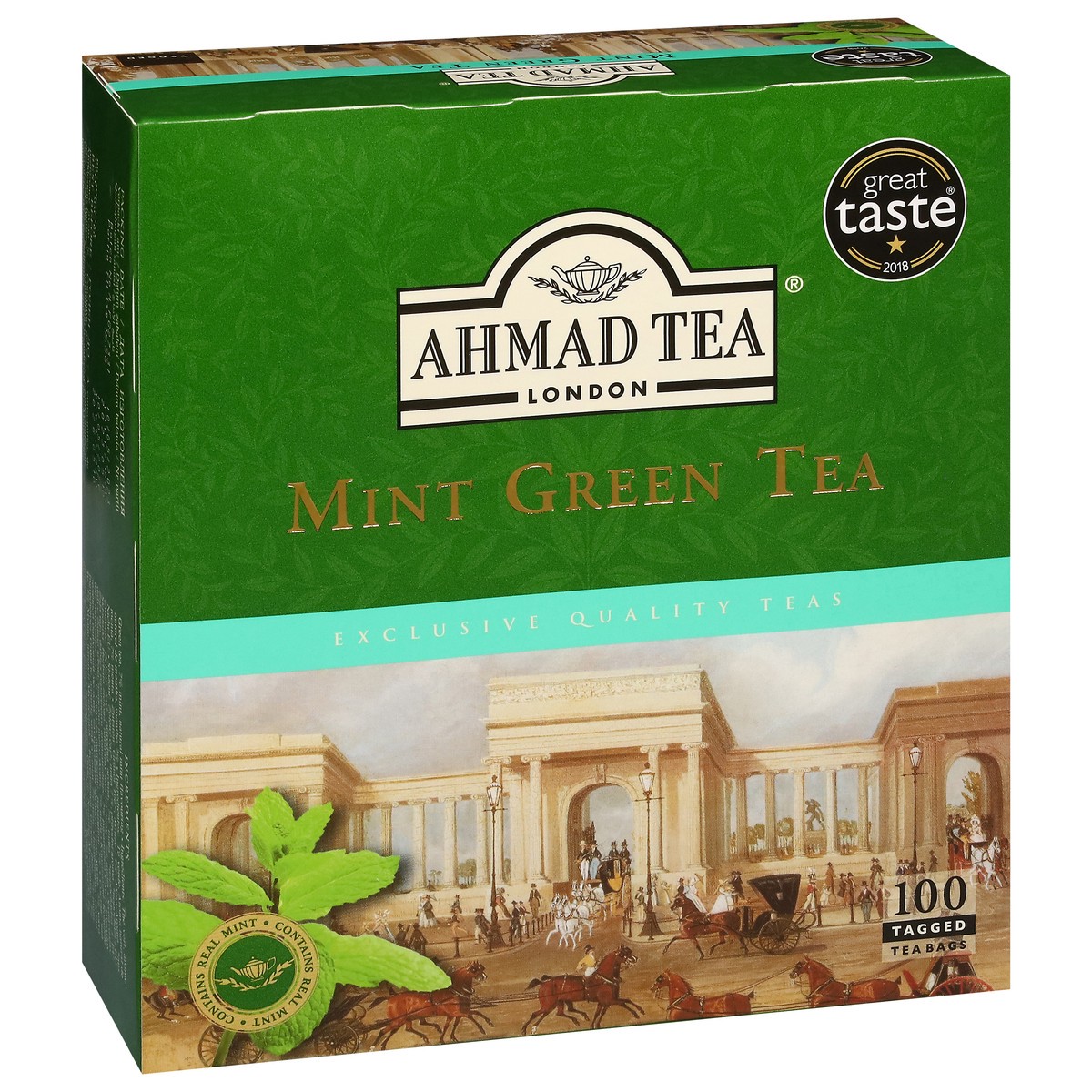 slide 2 of 4, Ahmad Tea Green Mint Tag 477 Sri Lan, 100 ct