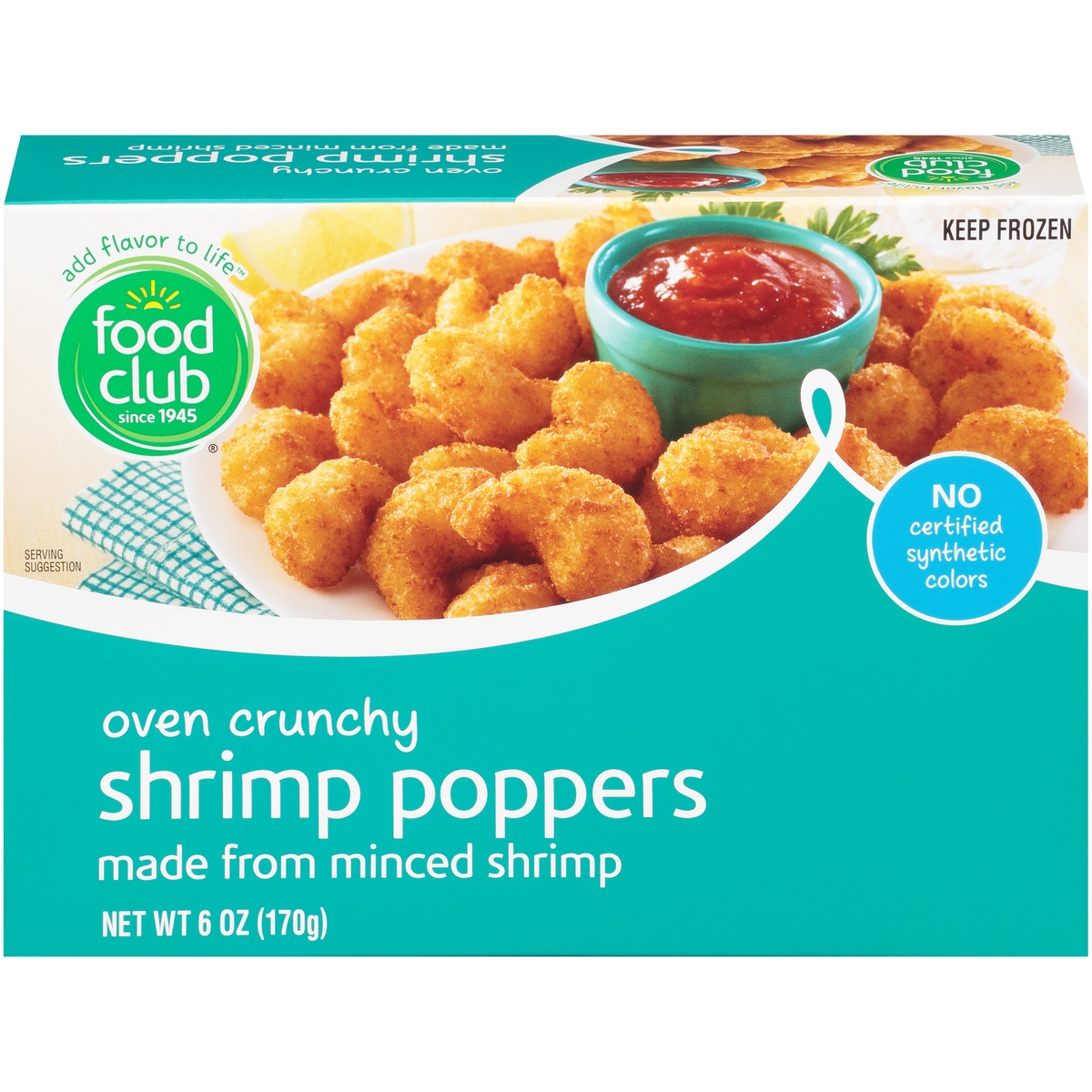 slide 1 of 1, Food Club Oven Crunchy Shrimp Poppers, 6 oz