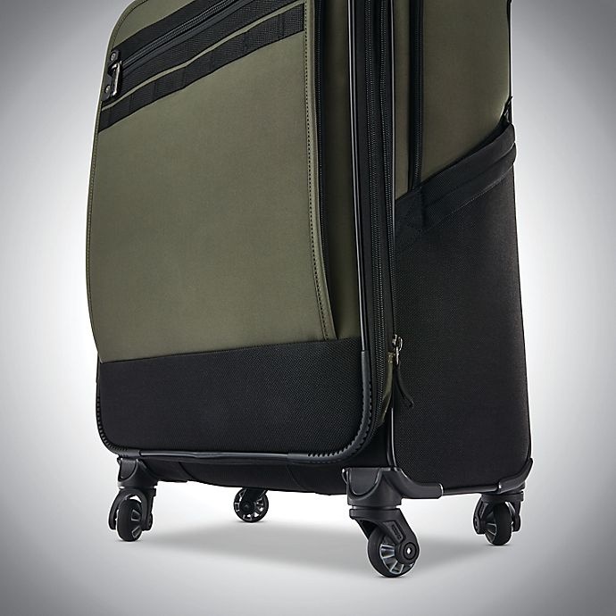 slide 5 of 6, American Tourister Ally Spinner Checked Luggage - Green, 25 in