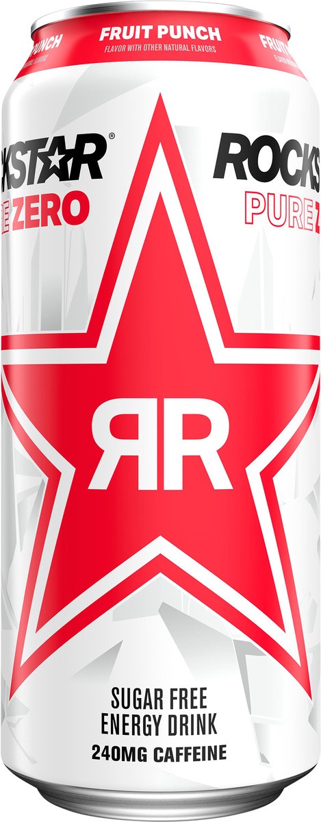 slide 6 of 6, Rockstar Energy Drink, Sugar Free, Fruit Punch, 16 oz