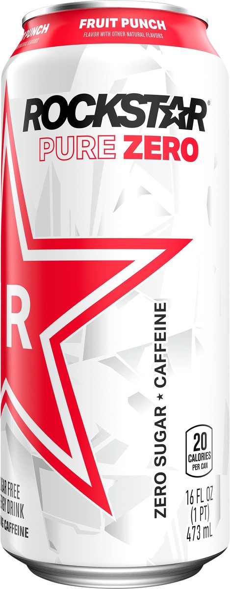 slide 5 of 6, Rockstar Energy Drink, Sugar Free, Fruit Punch, 16 oz