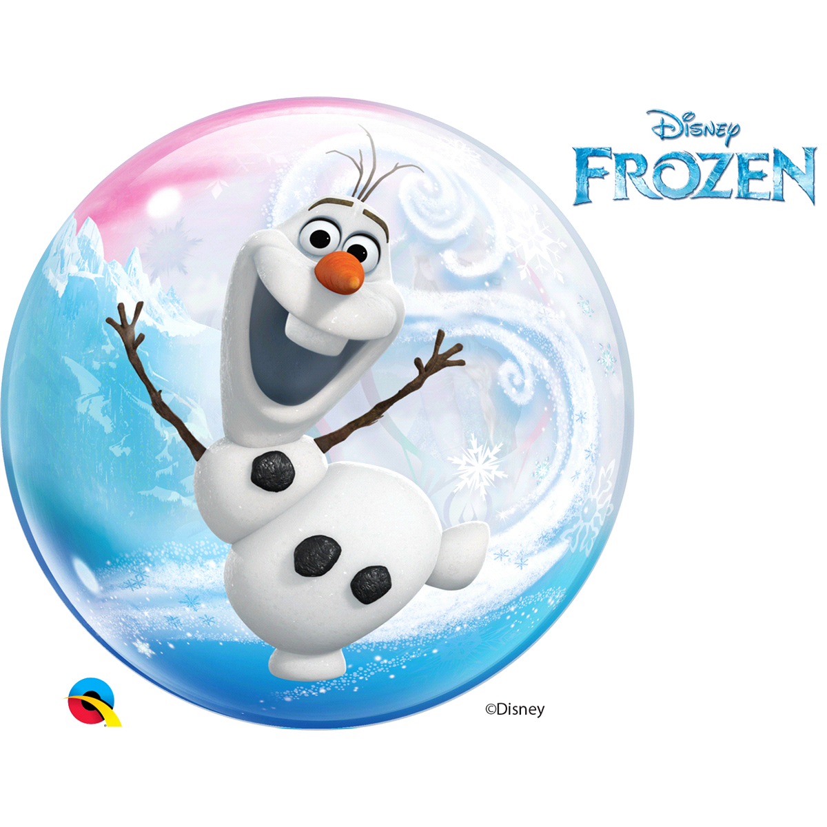 slide 2 of 2, Disney Frozen 22" Bubble Balloon, 22 in