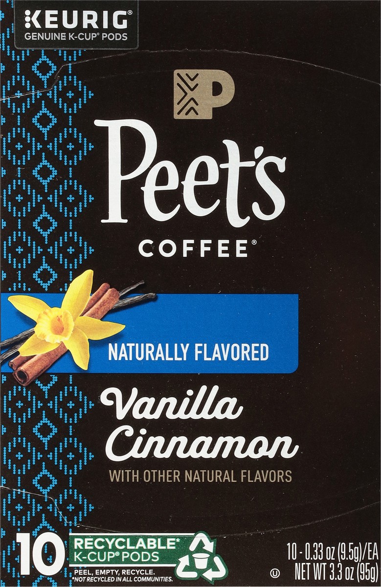 slide 5 of 9, Peet's Coffee K-Cup Pods Vanilla Cinnamon Coffee 10 - 0.33 oz Pods, 10 ct