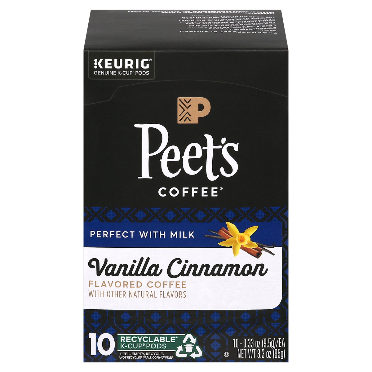 slide 1 of 1, Peet's Coffee Coffee, Vanilla Cinnamon, K-Cup Pods, 10 ct