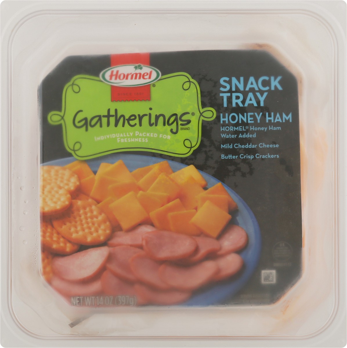 slide 6 of 9, Hormel Gatherings Snack Tray, Honey Ham & Cheese 14 oz, 14 oz