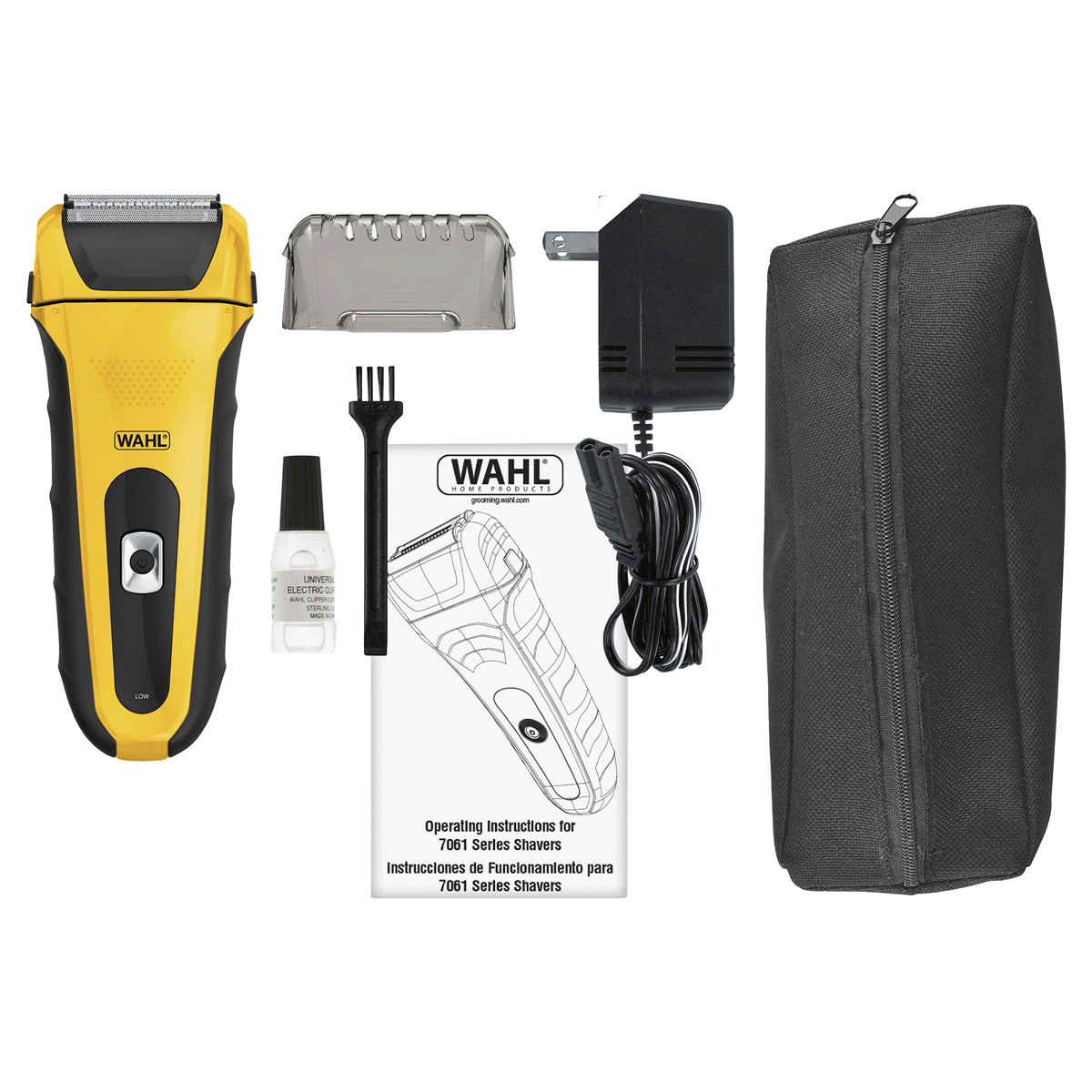 slide 3 of 3, Wahl Lifeproof Lithium Ion Men's Rechargeable Shaver With Rubber Grips And Quick Charge - 7061-100, 1 ct