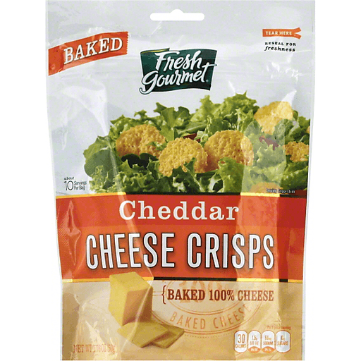 slide 2 of 3, Fresh Gourmet Cheddar Cheese Crisps, 1.76 oz
