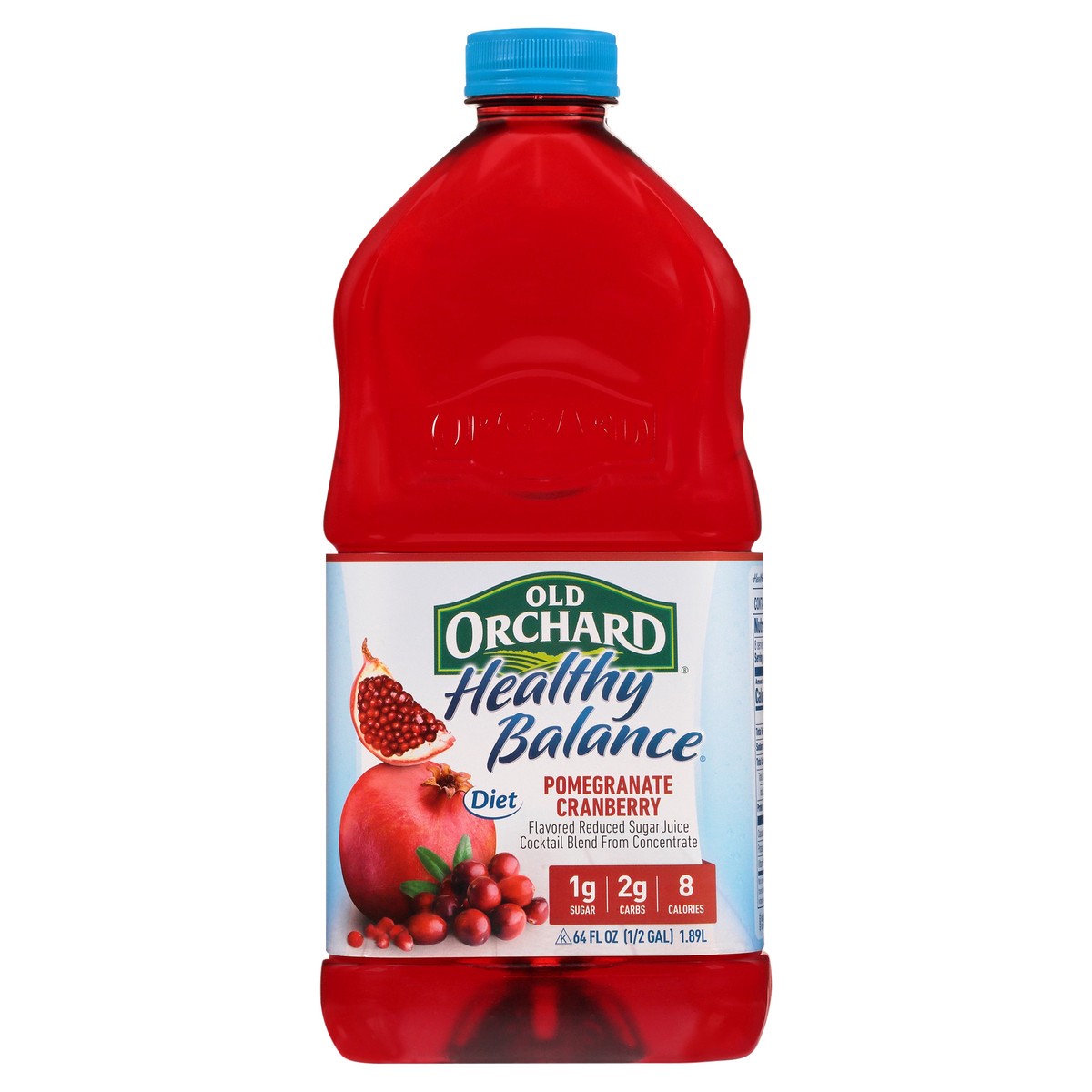 slide 1 of 9, Old Orchard Healthy Balance Diet Pomegranate Cranberry Juice Cocktail - 64 fl oz, 64 fl oz