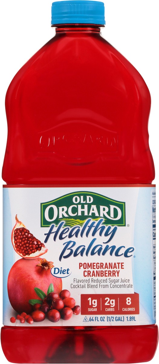 slide 8 of 9, Old Orchard Healthy Balance Diet Pomegranate Cranberry Juice Cocktail - 64 fl oz, 64 fl oz