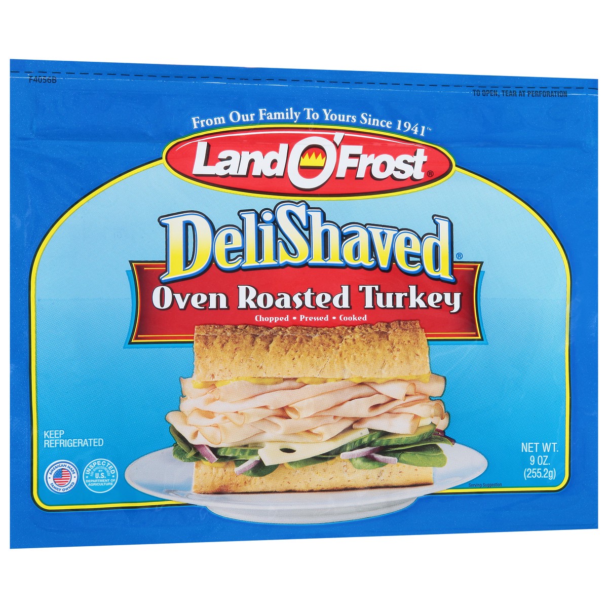 slide 8 of 9, Land O' Frost DeliShaved Oven Roasted Turkey 9 oz, 9 oz
