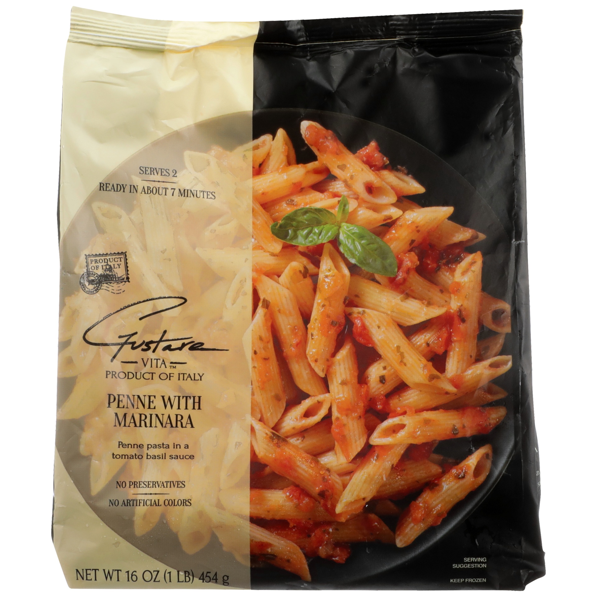 slide 1 of 6, Gustare Vita Penne with Marinara 16 Oz. Bag, 1 ct