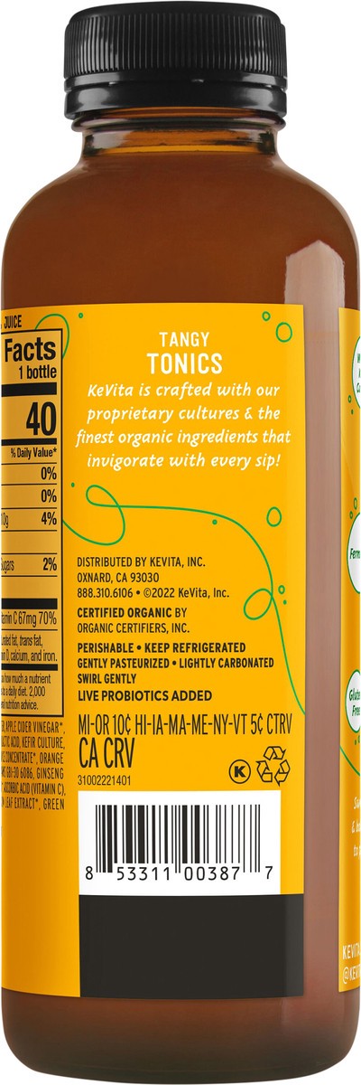 slide 5 of 8, KeVita Flavored Beverages Chilled - 15.20 fl oz, 15.20 fl oz