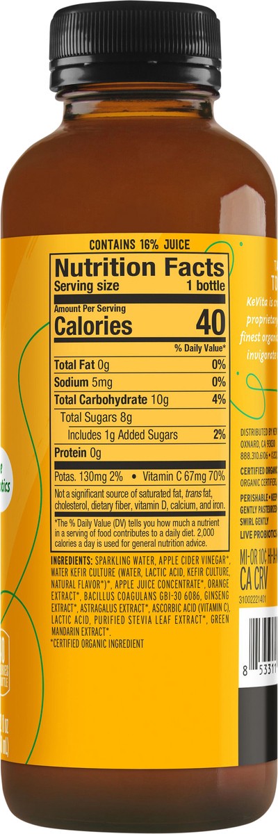 slide 8 of 8, KeVita Flavored Beverages Chilled - 15.20 fl oz, 15.20 fl oz