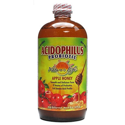 slide 1 of 1, Nature's Life Acidophilus Honey Apple Probiotic - 16 oz, 16 oz