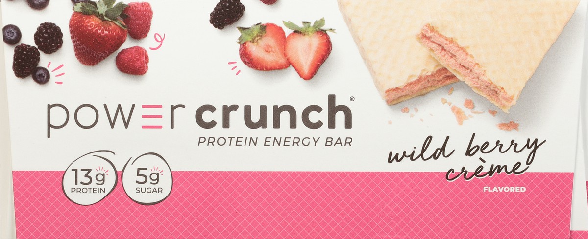 slide 7 of 9, Power Crunch Wild Berry Creme Flavored Protein Energy Bar 12 - 1.4 oz Bars, 12 ct