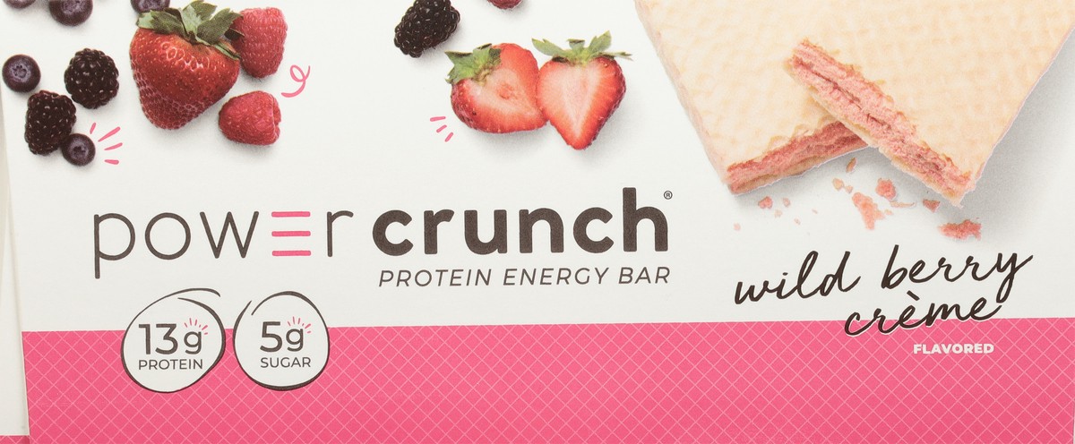 slide 8 of 9, Power Crunch Wild Berry Creme Flavored Protein Energy Bar 12 - 1.4 oz Bars, 12 ct