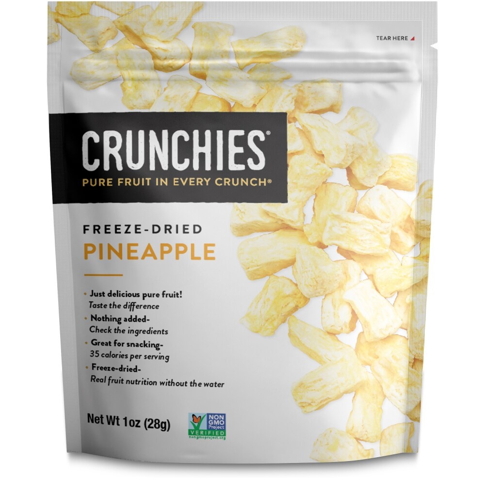 slide 1 of 1, Crunchies Freeze Dried Pineapple, 1 oz