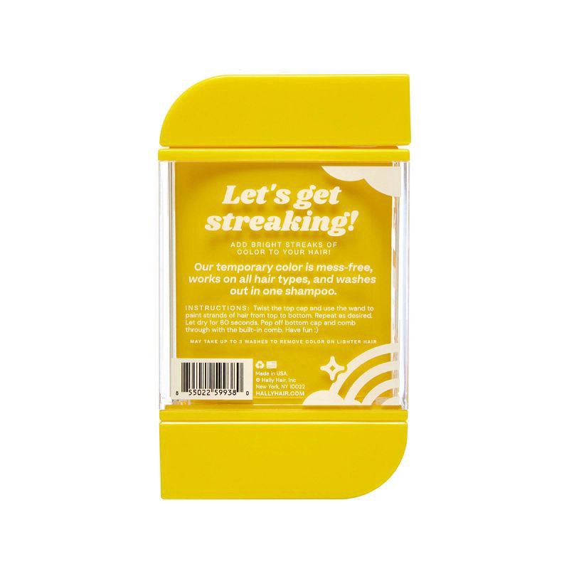 slide 3 of 6, Hally Shade Stix Temporary Wash Out Hair Color - Yellow - 0.4oz, 0.4 oz