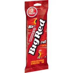 WRIGLEY'S BIG RED Cinnamon Chewing Gum Bulk, 15 Stick Pack (Pack of 3)