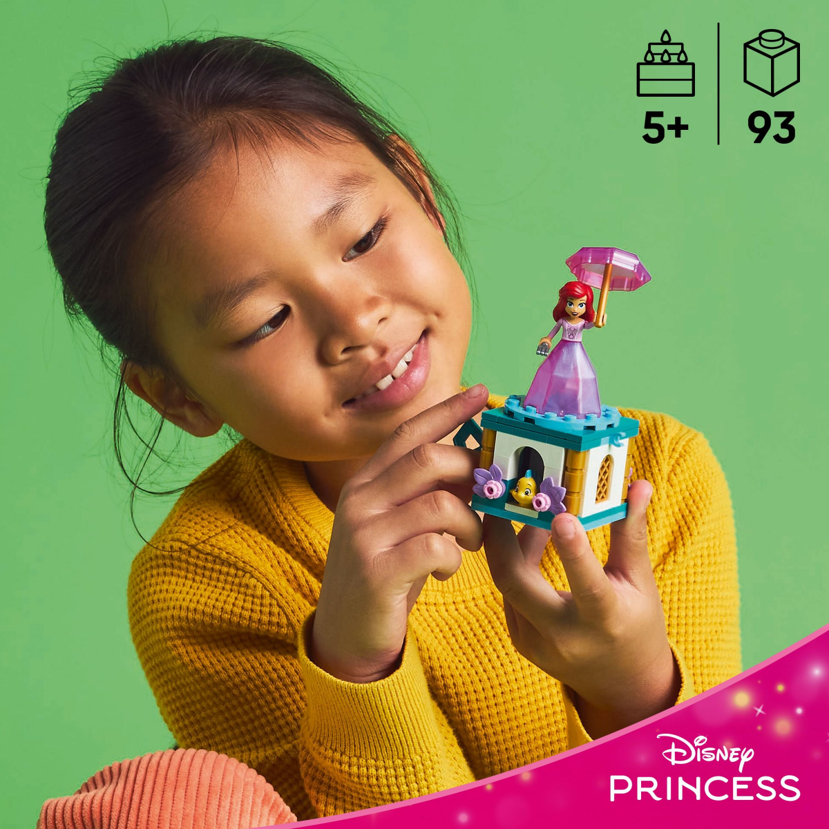 slide 9 of 21, LEGO Disney Princess Twirling Ariel Building Toy 43259, 1 ct