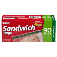 slide 19 of 29, Meijer Double Zipper Sandwich Bags, 90 ct