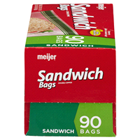 slide 23 of 29, Meijer Double Zipper Sandwich Bags, 90 ct