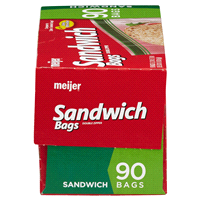 slide 11 of 29, Meijer Double Zipper Sandwich Bags, 90 ct