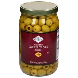 First Street Spanish Olives Premium Pitted Queen