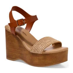 Falls Creek Women's Oakleigh Sandal, Brown, Size 9