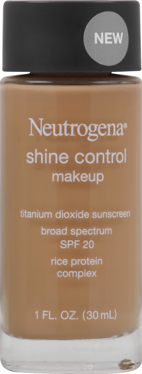 slide 6 of 6, Neutrogena Shine Control Liquid Makeup Broad Spectrum SPF 20, Fresh Beige 70, 1 Oz, 1 fl oz