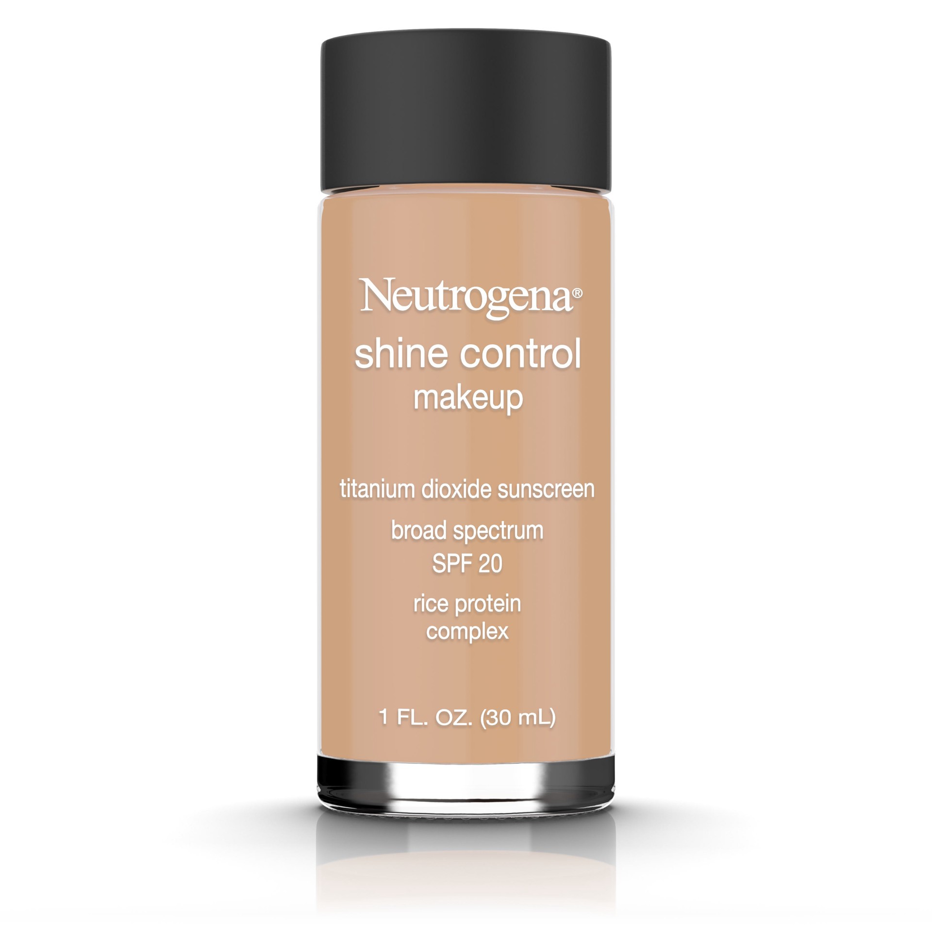 slide 1 of 6, Neutrogena Shine Control Liquid Makeup Broad Spectrum SPF 20, Fresh Beige 70, 1 Oz, 1 fl oz