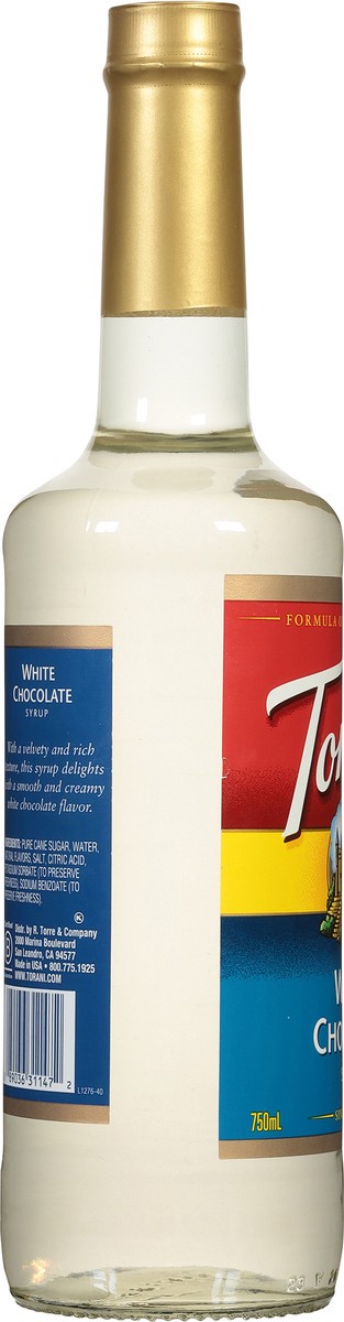 slide 11 of 13, Torani White Chocolate Syrup - 25.4 fl oz, 25.4 fl oz