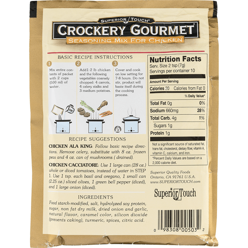 slide 7 of 9, Crockery Gourmet Chicken Seasoning Mix, 2.5 oz