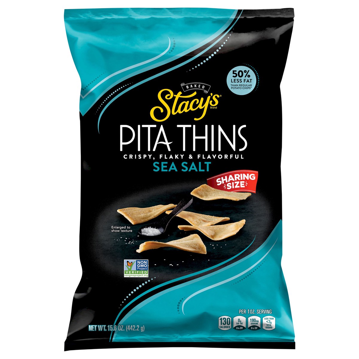 slide 4 of 8, Stacy's Sea Salt Regular Snacks - 15.6 oz, 15.6 oz