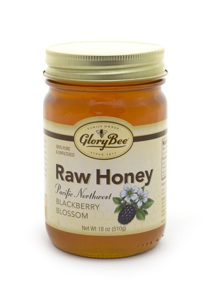 slide 1 of 1, GloryBee Raw Pacific Northwest Blackberry Blossom Honey, 18 oz