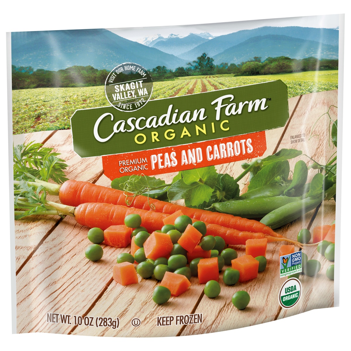 slide 2 of 11, Cascadian Farm Organic Peas & Carrots, 10 oz