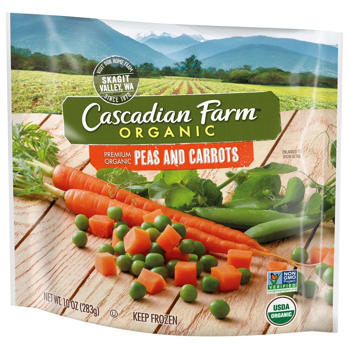 slide 3 of 11, Cascadian Farm Organic Peas & Carrots, 10 oz