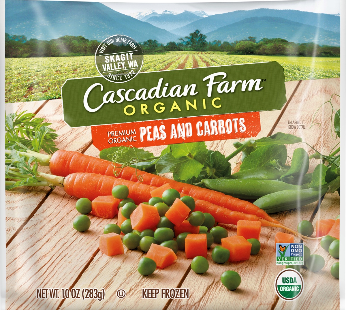 slide 9 of 11, Cascadian Farm Organic Peas & Carrots, 10 oz