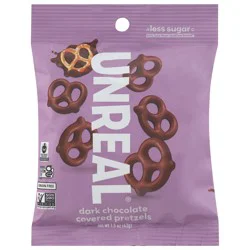 Unreal Dark Chocolate Covered Pretzels - 1.5oz
