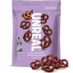 Unreal Dark Chocolate Covered Pretzels - 1.5oz