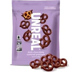 Unreal Dark Chocolate Covered Pretzels - 1.5oz