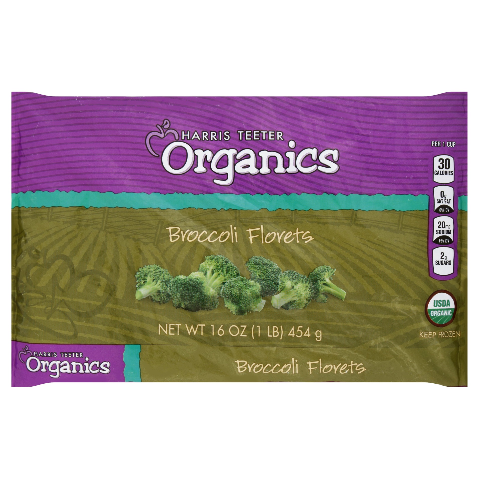 slide 1 of 1, HT Organics Broccoli Florets, 16 oz