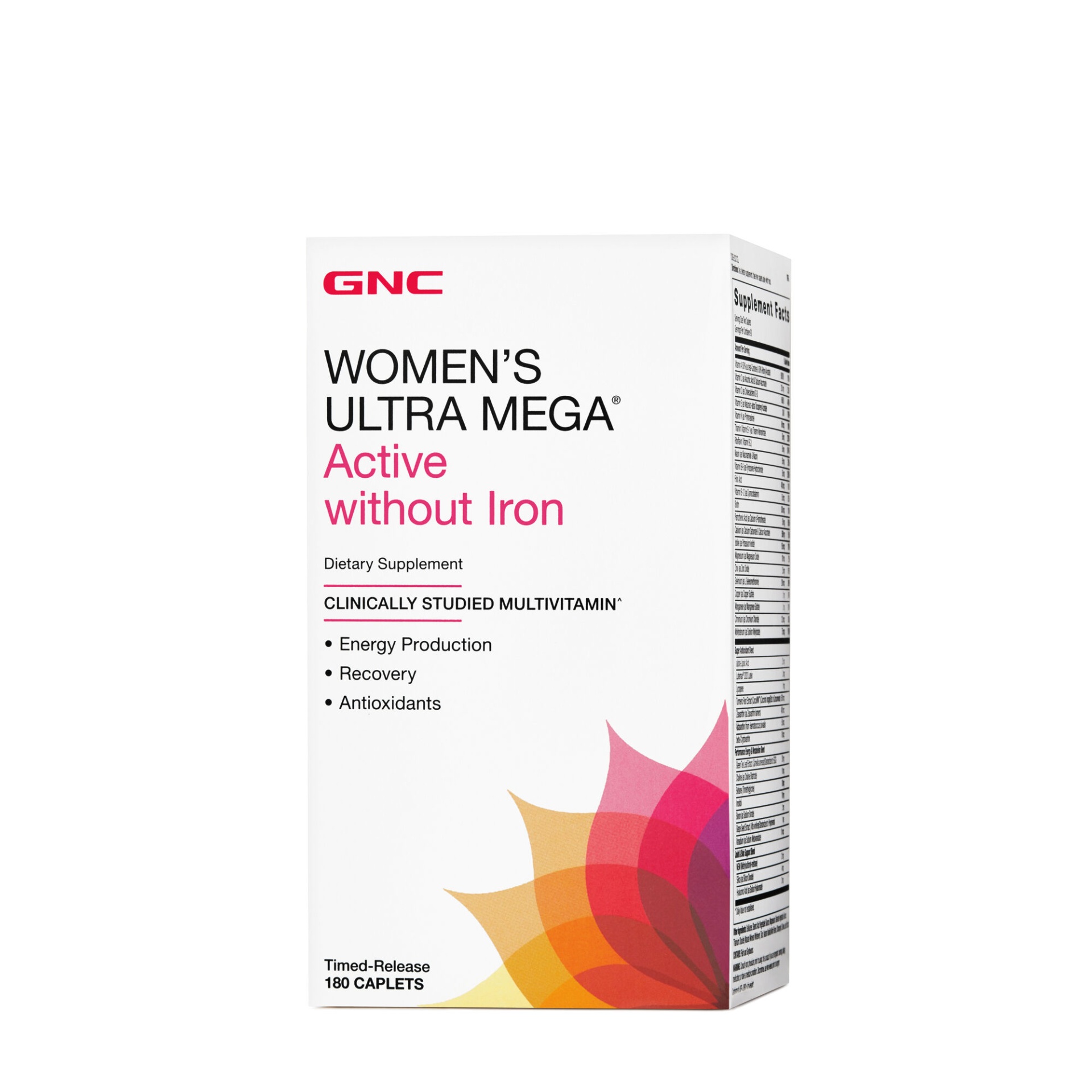 slide 1 of 1, GNC Women's Ultra Mega Active without Iron, 180 ct