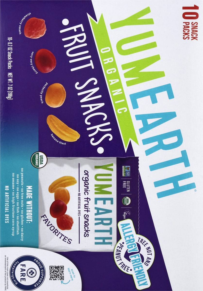 slide 2 of 14, YumEarth Organic Assorted Fruit Snacks 10 - 0.7 oz Snack Packs, 10 ct