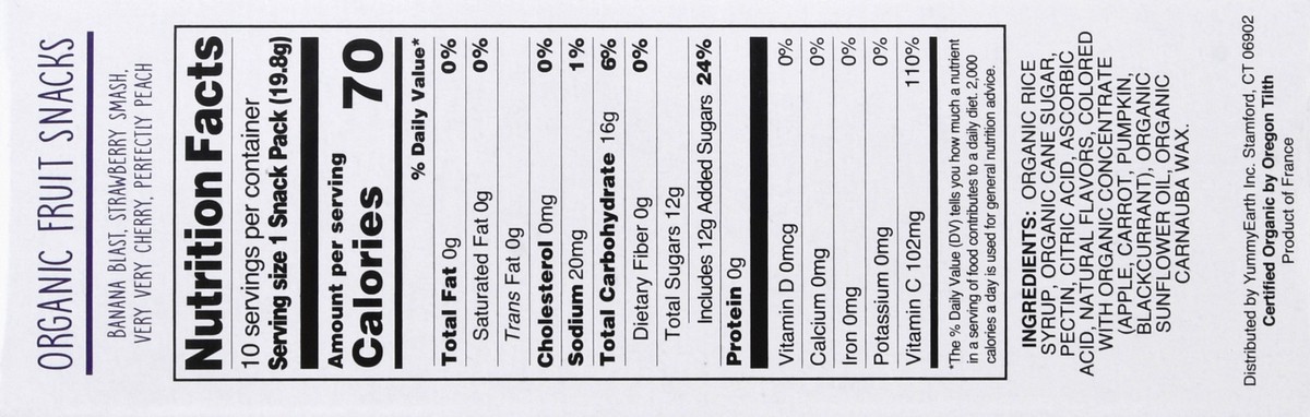 slide 3 of 14, YumEarth Organic Assorted Fruit Snacks 10 - 0.7 oz Snack Packs, 10 ct