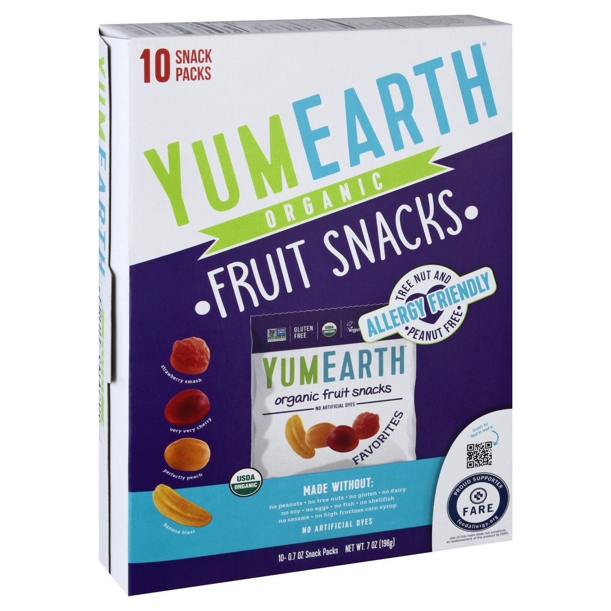 slide 12 of 14, YumEarth Organic Assorted Fruit Snacks 10 - 0.7 oz Snack Packs, 10 ct