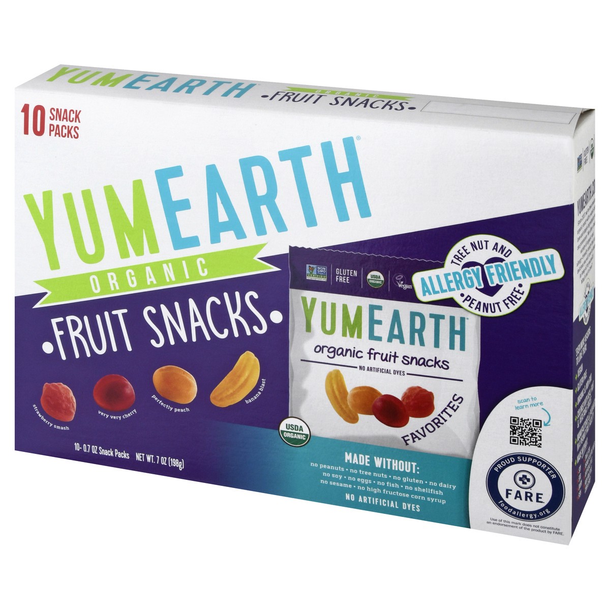 slide 10 of 14, YumEarth Organic Assorted Fruit Snacks 10 - 0.7 oz Snack Packs, 10 ct
