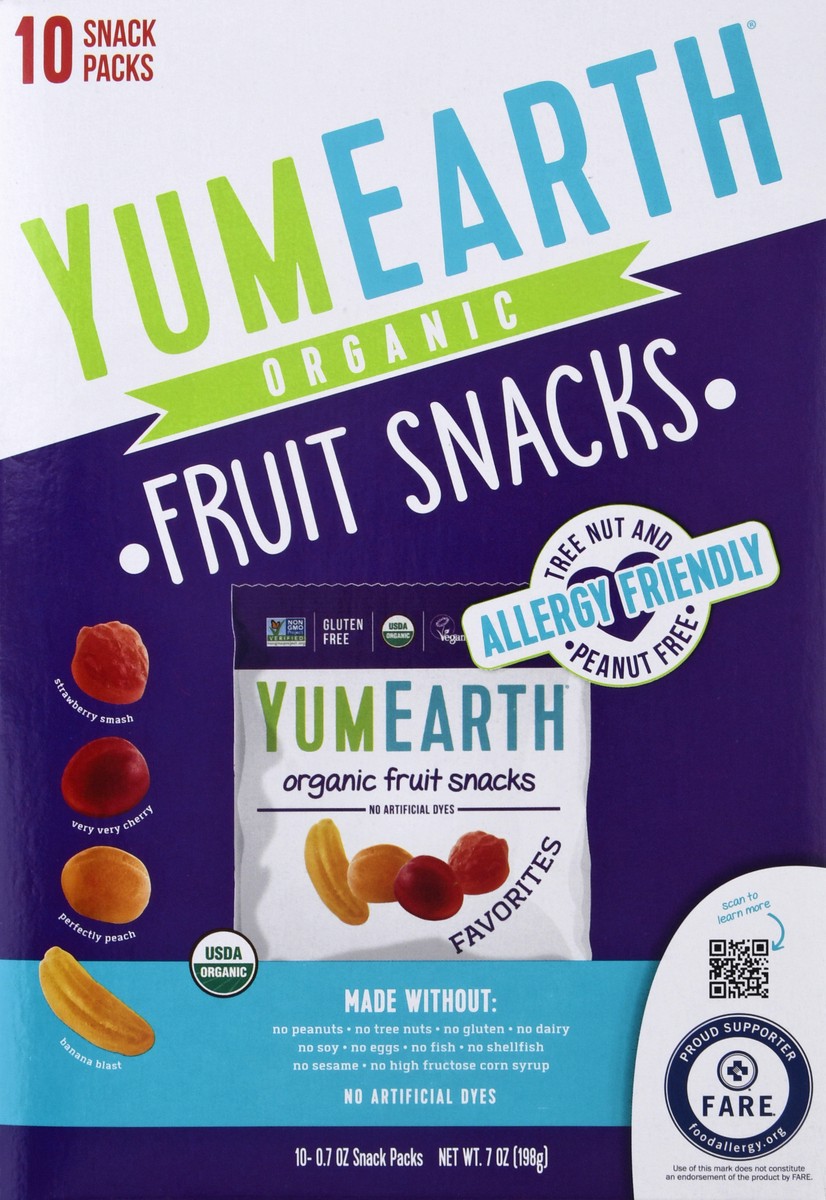 slide 7 of 14, YumEarth Organic Assorted Fruit Snacks 10 - 0.7 oz Snack Packs, 10 ct