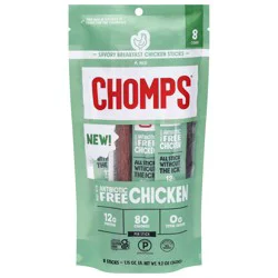 Chomps Snack Sticks Breakfast Sausage Chicken Meat Sticks - 9.2 oz/8 ct