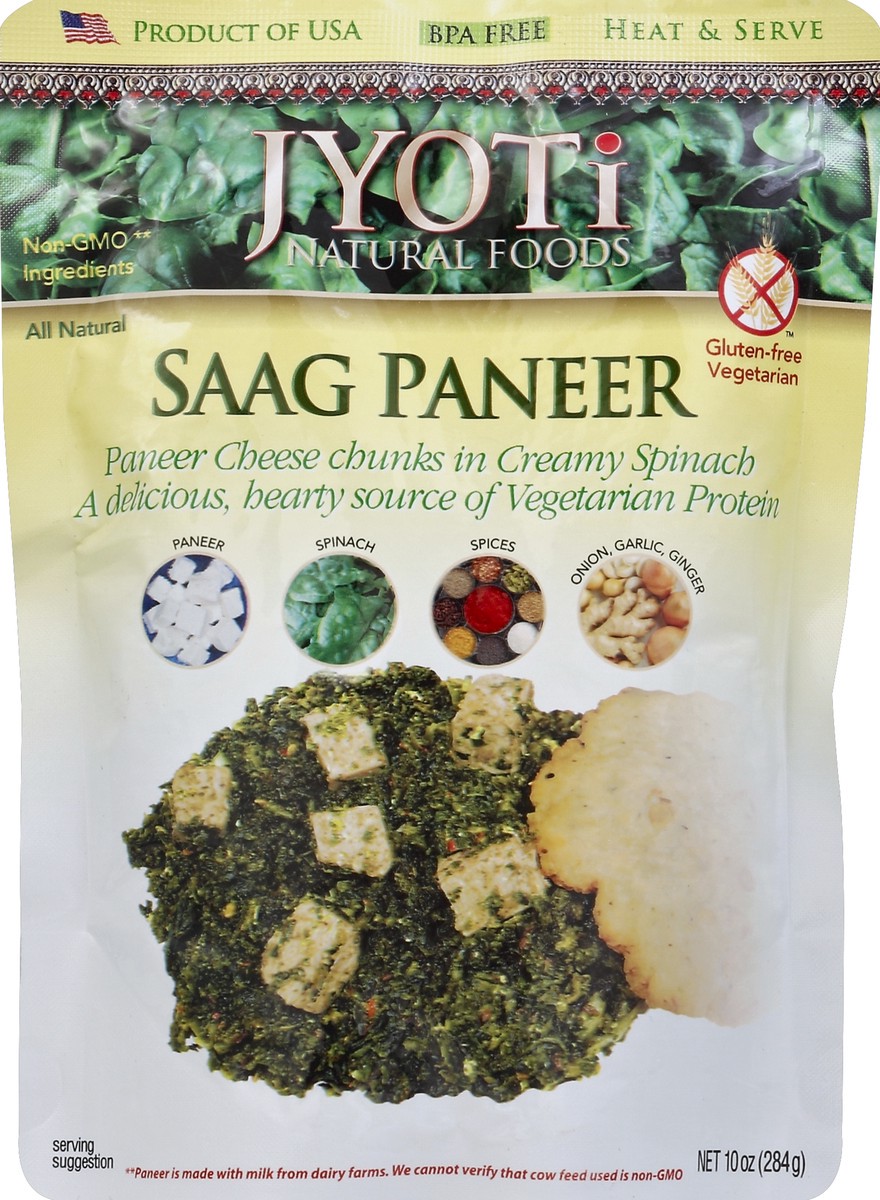 slide 2 of 2, Jyoti Saag Paneer, 10 oz